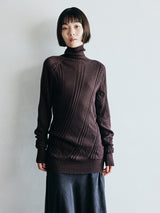 twist turtle neck top ツイストタートルネックトップ