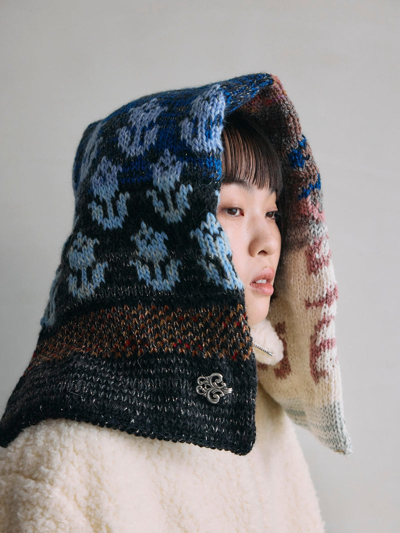 Handmade Knit ZUKIN  ハンドメイドニットフード