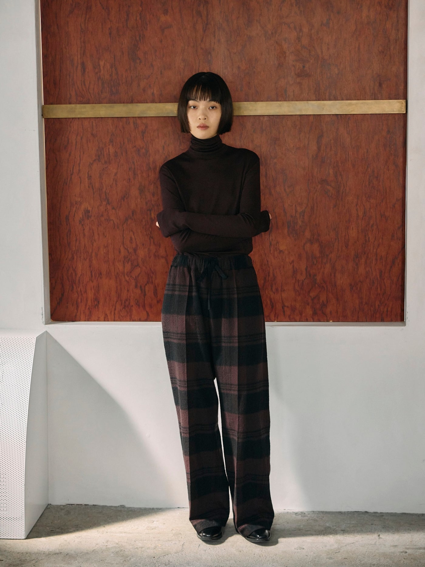 POSTELEGANT（ポステレガント）COTTON WOOL PAJAMA PANTS