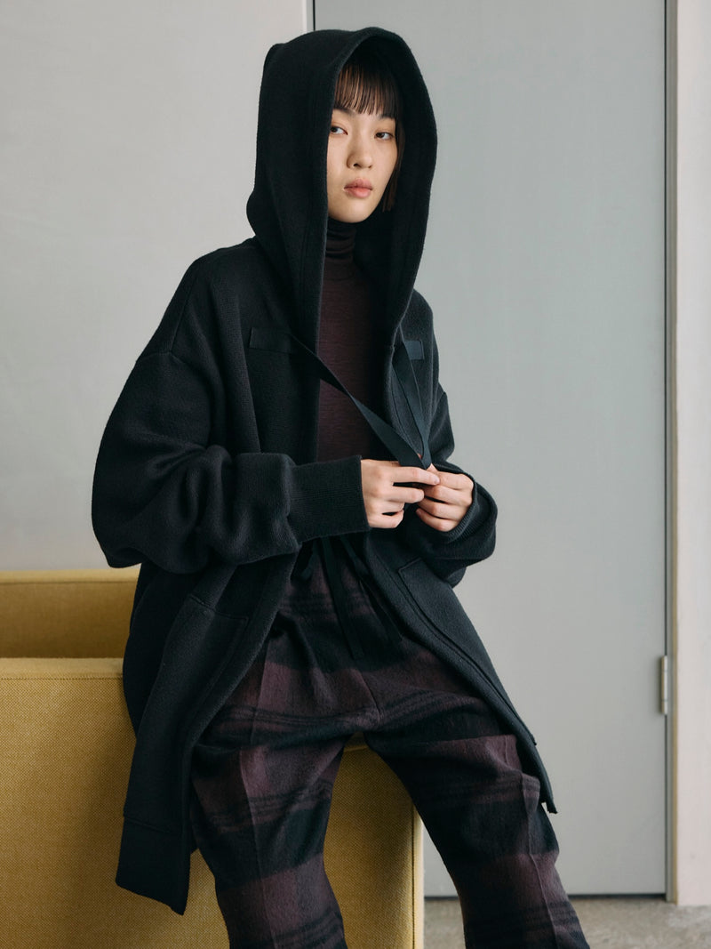 COTTON CASHMERE KNIT HOODIE [2024AW] ニットフーディー