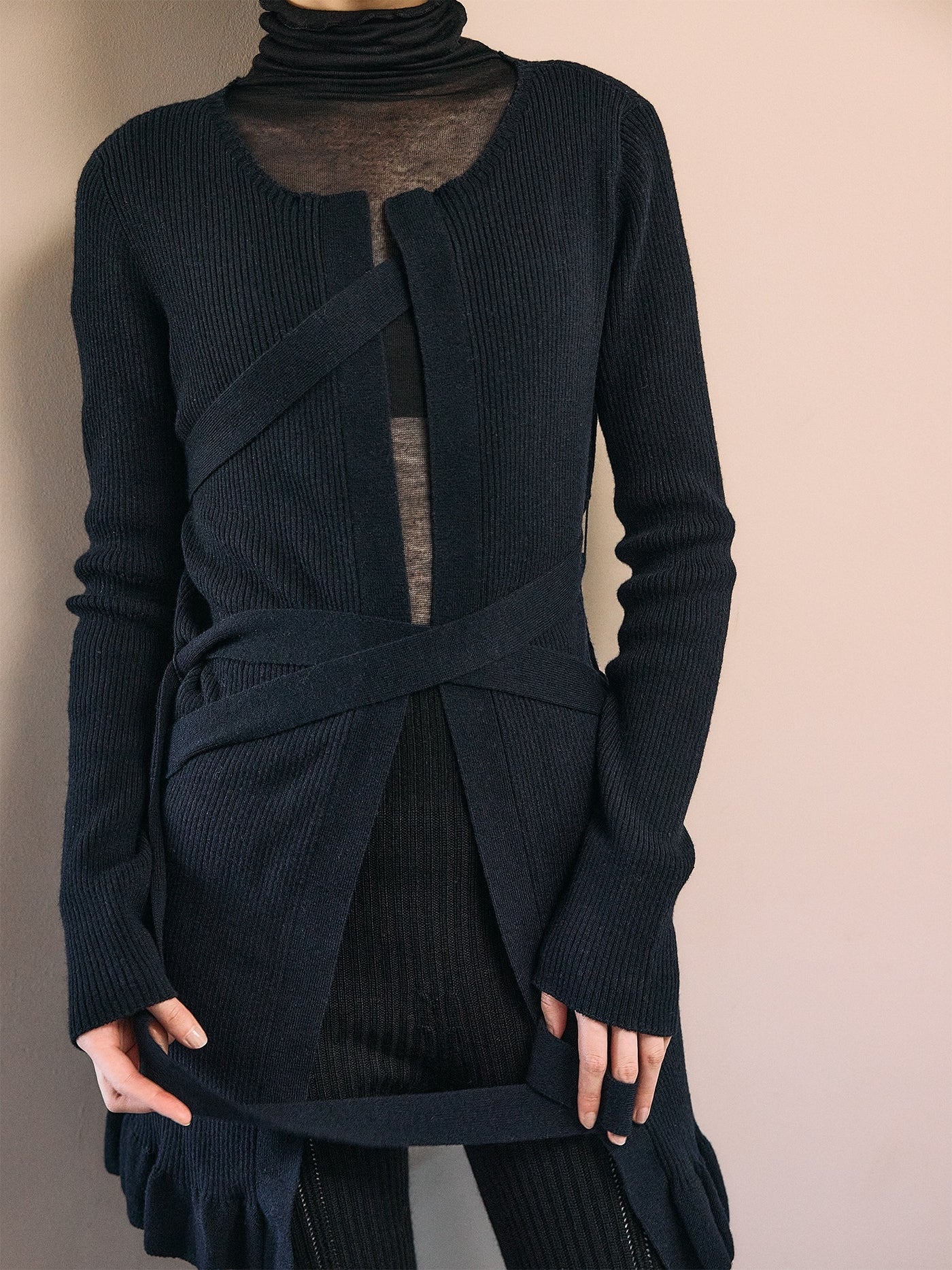 juukiff ジューキフ ボンテージトップス JUUKIFF（ジューキフ） BONDAGE CARDIGAN IN WOOL ボンデージ