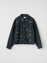 THE JEAN JACKET NIGHT SKY  スタッズ デニムジャケット