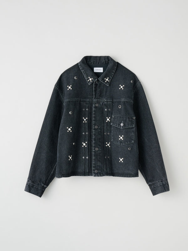 THE JEAN JACKET NIGHT SKY  スタッズ デニムジャケット