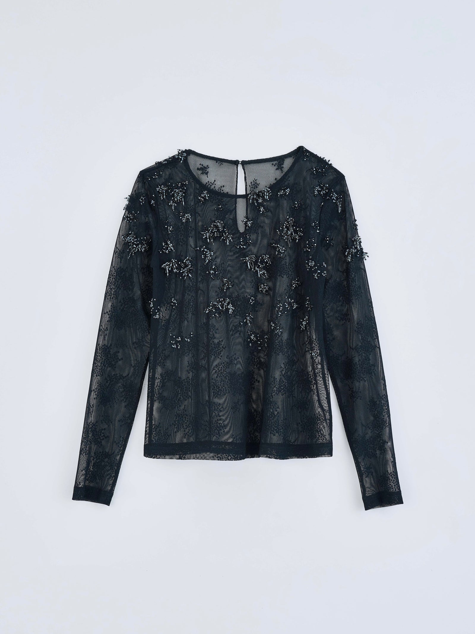 gypsophila embroidery sheer top ビジュー刺繍シアートップ – Numero