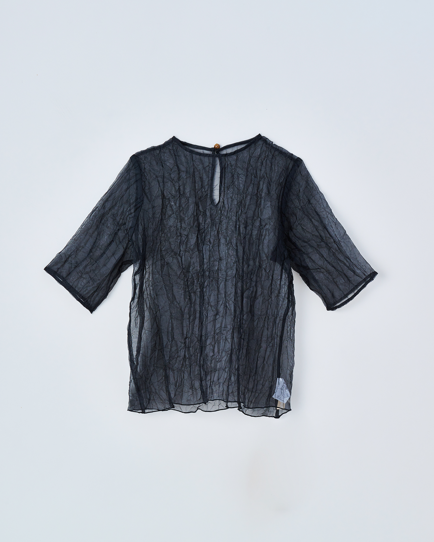 Recycle Organdy Pleats Top / Beige | leinwande