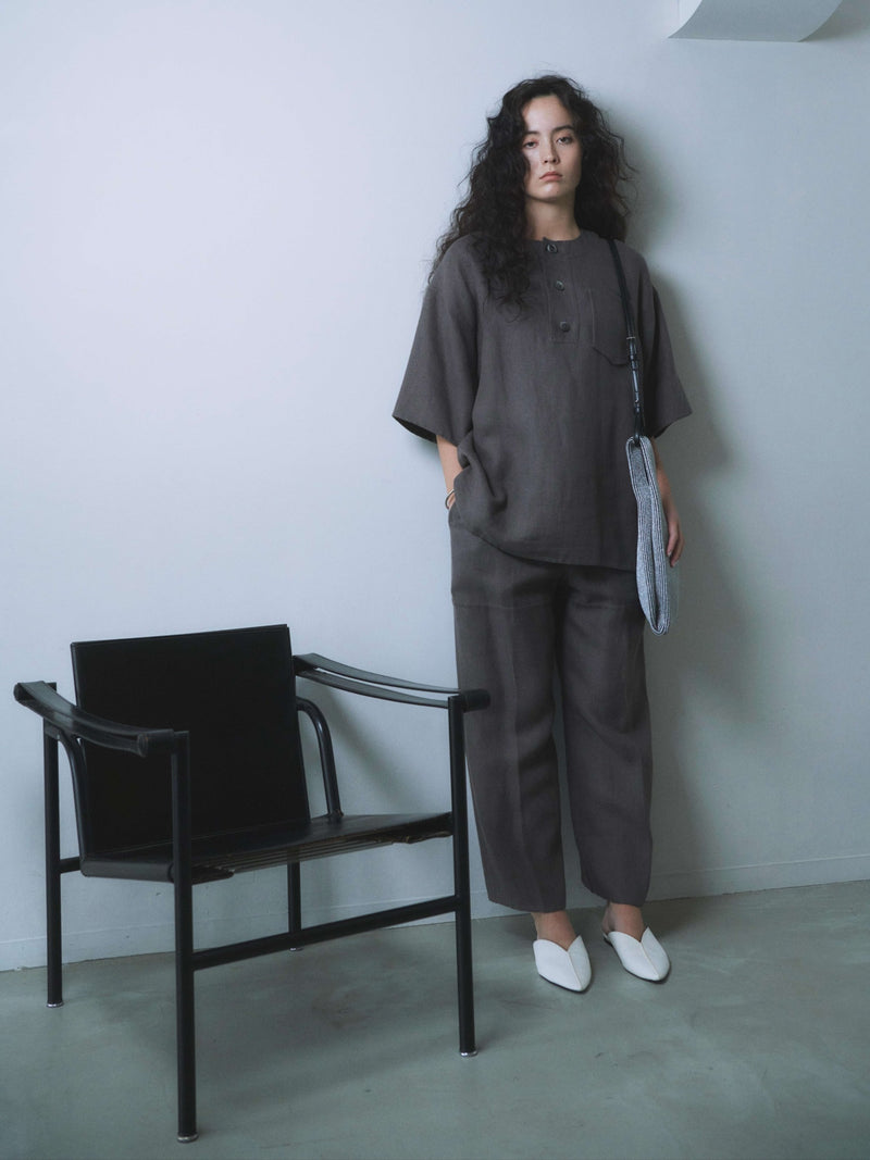 LINEN REVER WIDE TROUSERS [2019SS]リネンリバーワイドパンツ