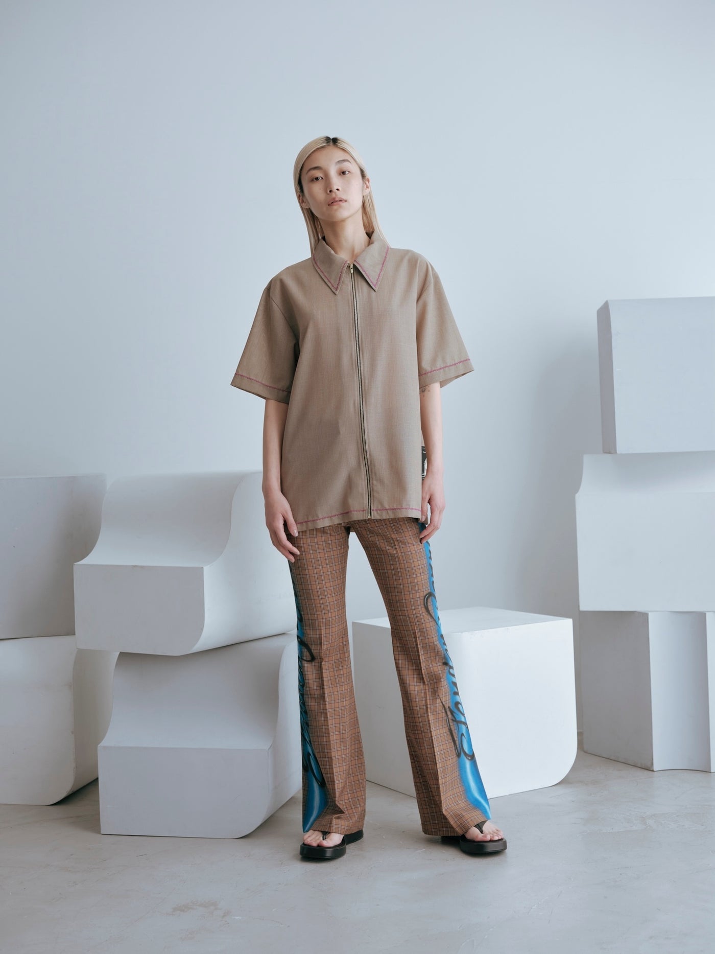 ZIP HALF SHIRT／シャツ – Numero CLOSET