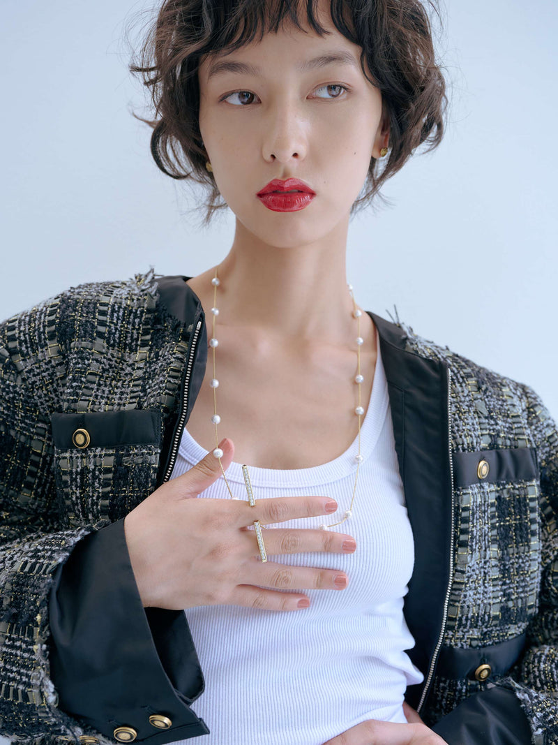 Studs Stick Ring スタッズスティックリング  Silver / Gold
