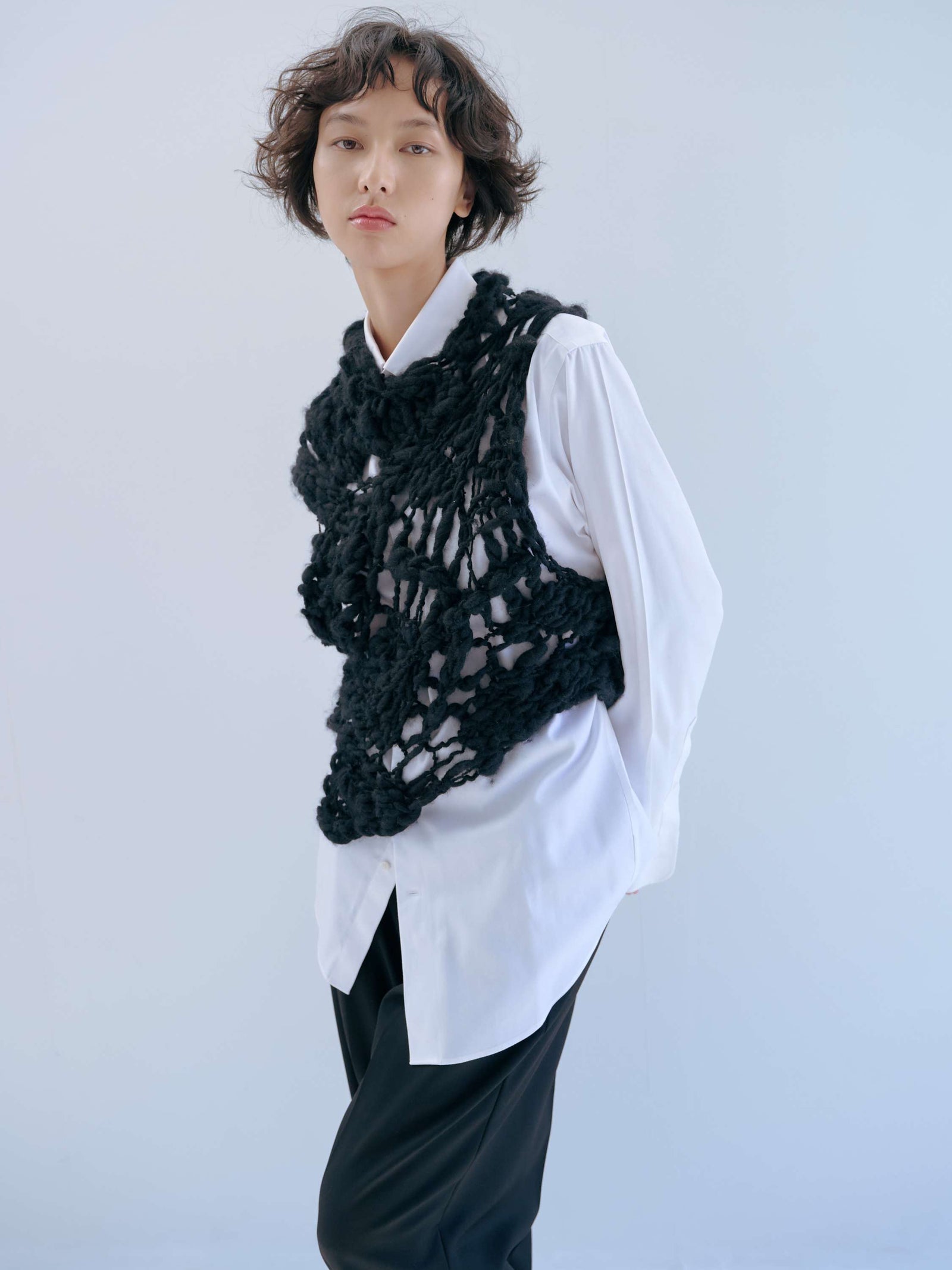 oll_kyoto   オール　hand knit vest ハンドニットベスト MINERTE ベスト ジレ 「MINERTE」hand knit vest / ハンドニットベスト