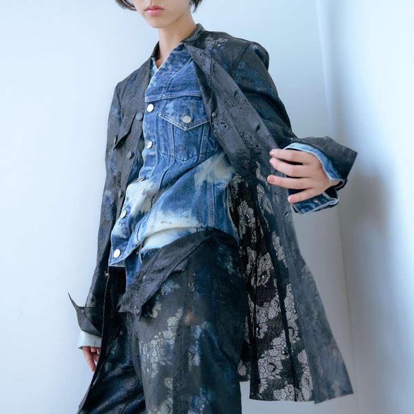 TANAKA（タナカ）｜NO COLLAR TRUCKER JACKET ノーカラーレイヤード