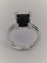 Double Pipe OCT Ring  オニキスリング  Silver