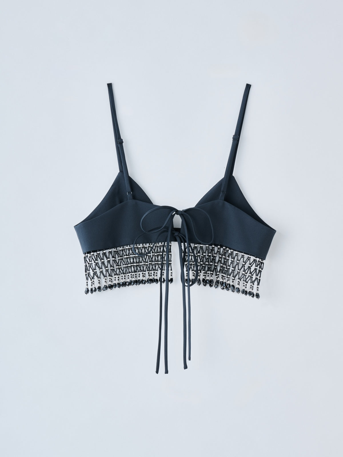 tanakadaisuke タナカダイスケ 25SS beads fringe bra ビーズフリンジブラジャー TD25SS-BR51 ブラック F タナカダイスケ| beads fringe bra Gray – tanakadaisuke