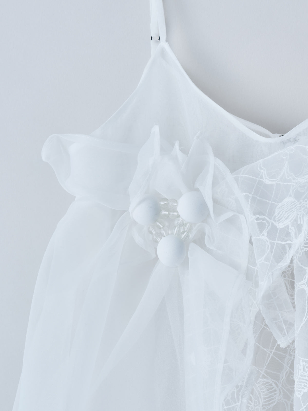 riv nobuhiko キャミソールトップス RIV NOBUHIKO（リブ ノブヒコ）AMY EMBROIDERY TOP ビーズ刺繍