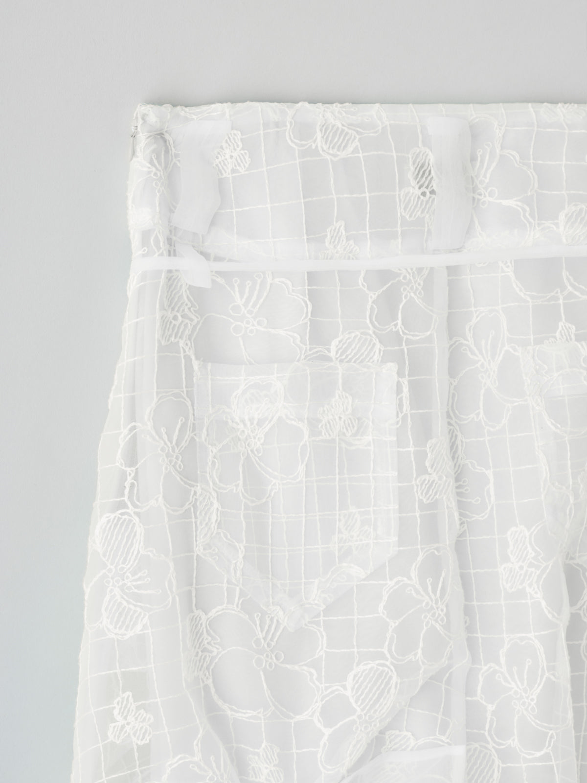 RIV NOBUHIKO（リブ ノブヒコ）MICHE EMBROIDERY SKIRT 刺繍シアー