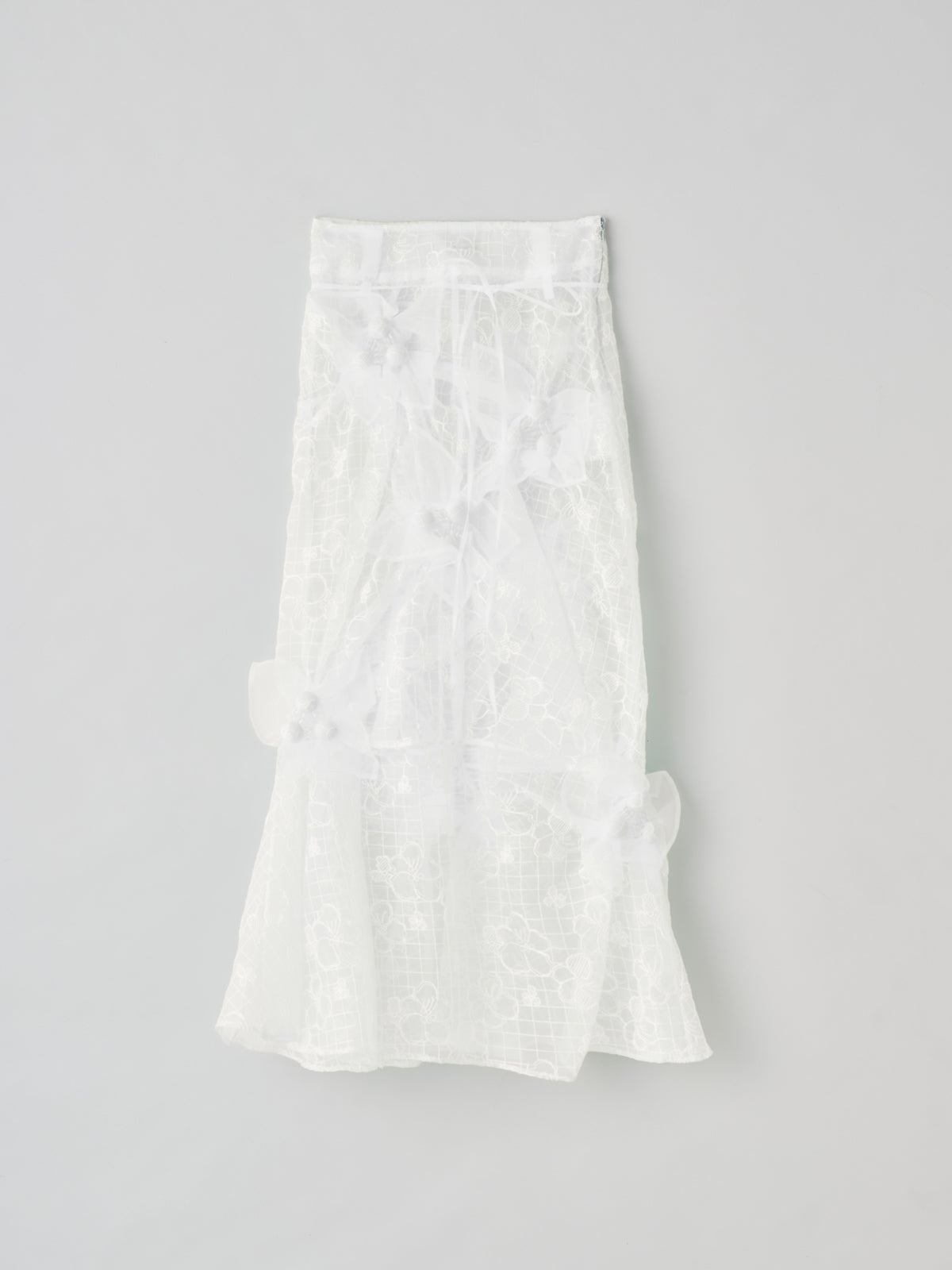 RIV NOBUHIKO（リブ ノブヒコ）MICHE EMBROIDERY SKIRT 刺繍シアー