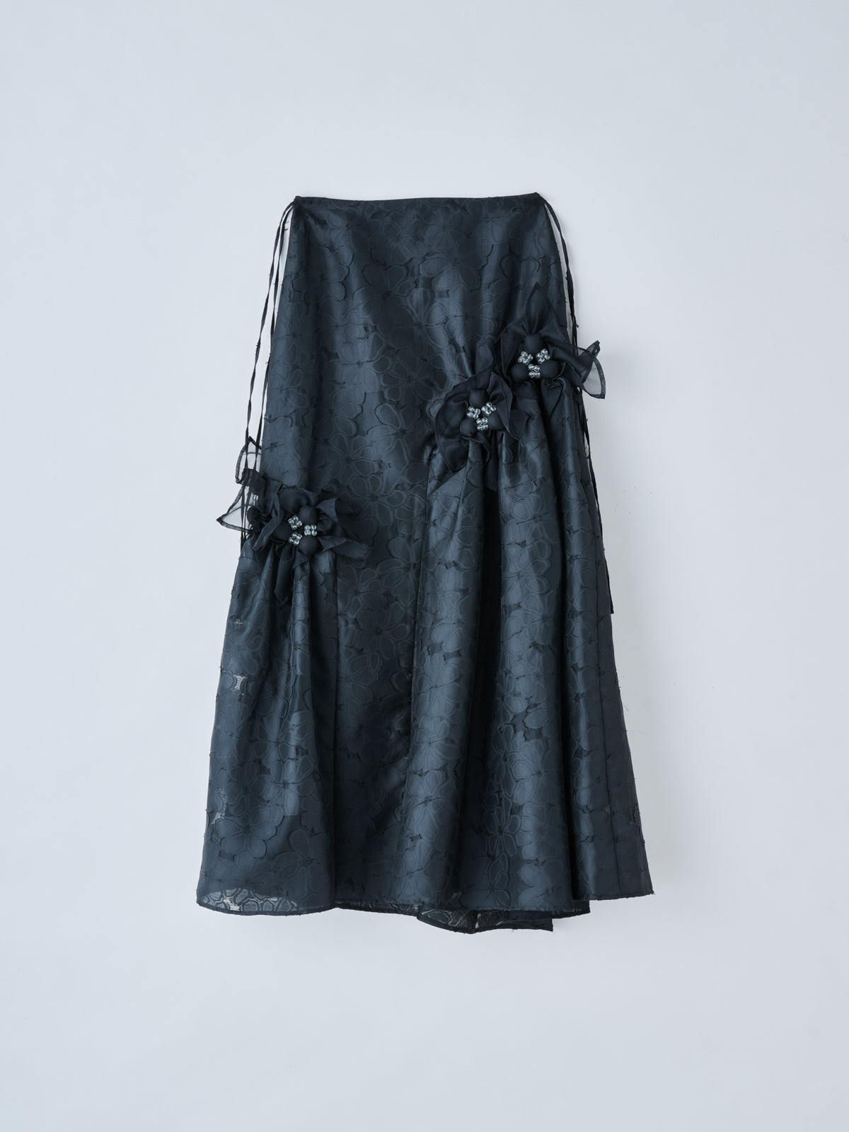 RIV NOBUHIKO（リブ ノブヒコ）SHANE SKIRT ビーズ刺繍ロングスカート