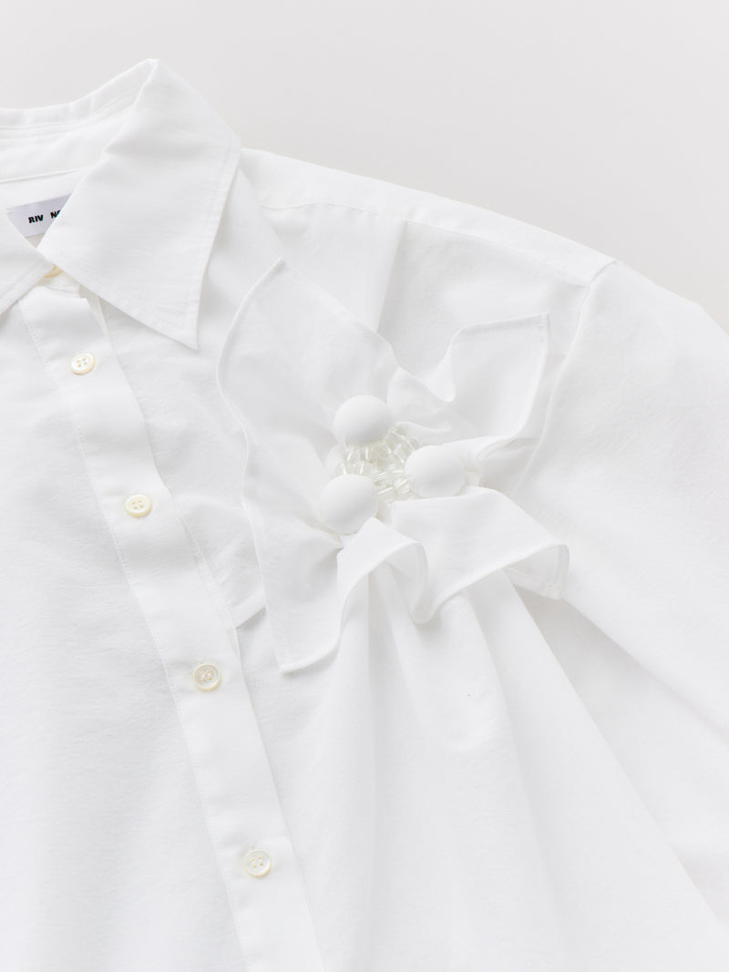 MICHE SHIRT 刺繍ホワイトシャツ