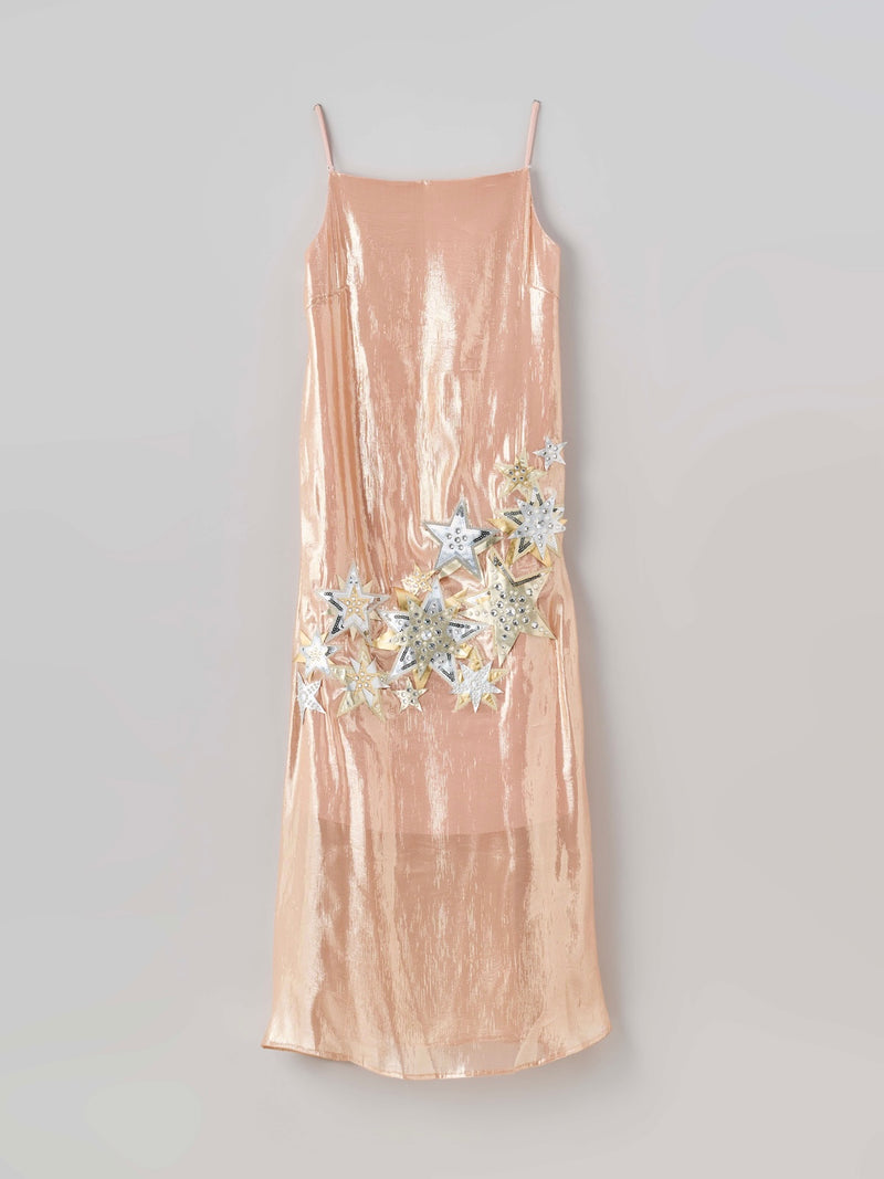 Star Embroidered Dress  星刺繍 キャミソールロングドレス