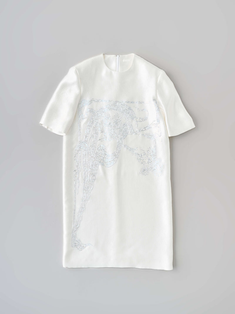 Printed Art Nouveau Mini Dress アールヌーヴォー プリント ミニドレス