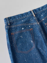 Midnight  Green Denim  Pants ミッドナイトグリーン デニム ワイドパンツ