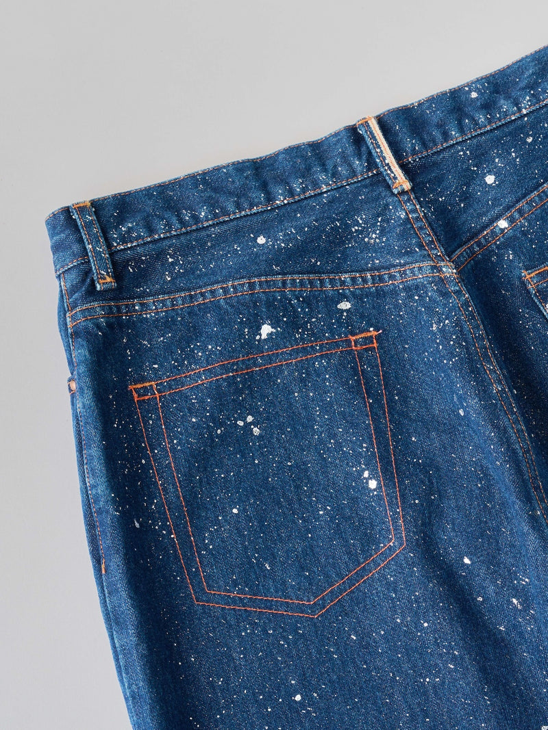 Midnight  Green Denim  Pants ミッドナイトグリーン デニム ワイドパンツ