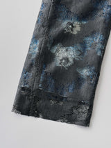 STARAIGHT JEAN TROUSERS レイヤード ストレートジーントラウザー（ブラックレース）