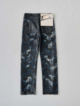 STARAIGHT JEAN TROUSERS レイヤード ストレートジーントラウザー（ブラックレース）