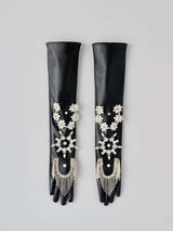 Bijou Embroidered Glove  ビジュー刺繍ロンググローブ