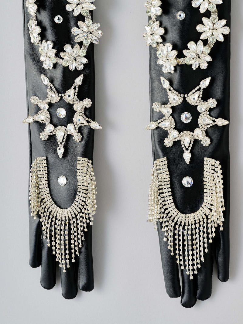 Bijou Embroidered Glove  ビジュー刺繍ロンググローブ