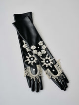 Bijou Embroidered Glove  ビジュー刺繍ロンググローブ