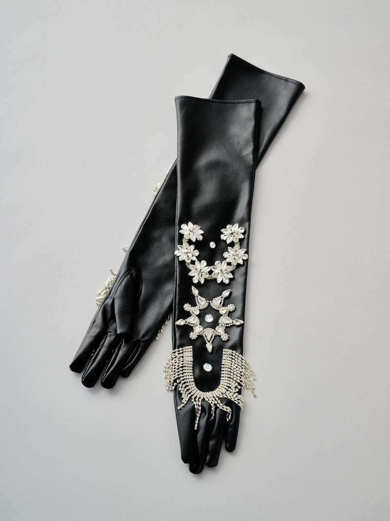 Bijou Embroidered Glove  ビジュー刺繍ロンググローブ