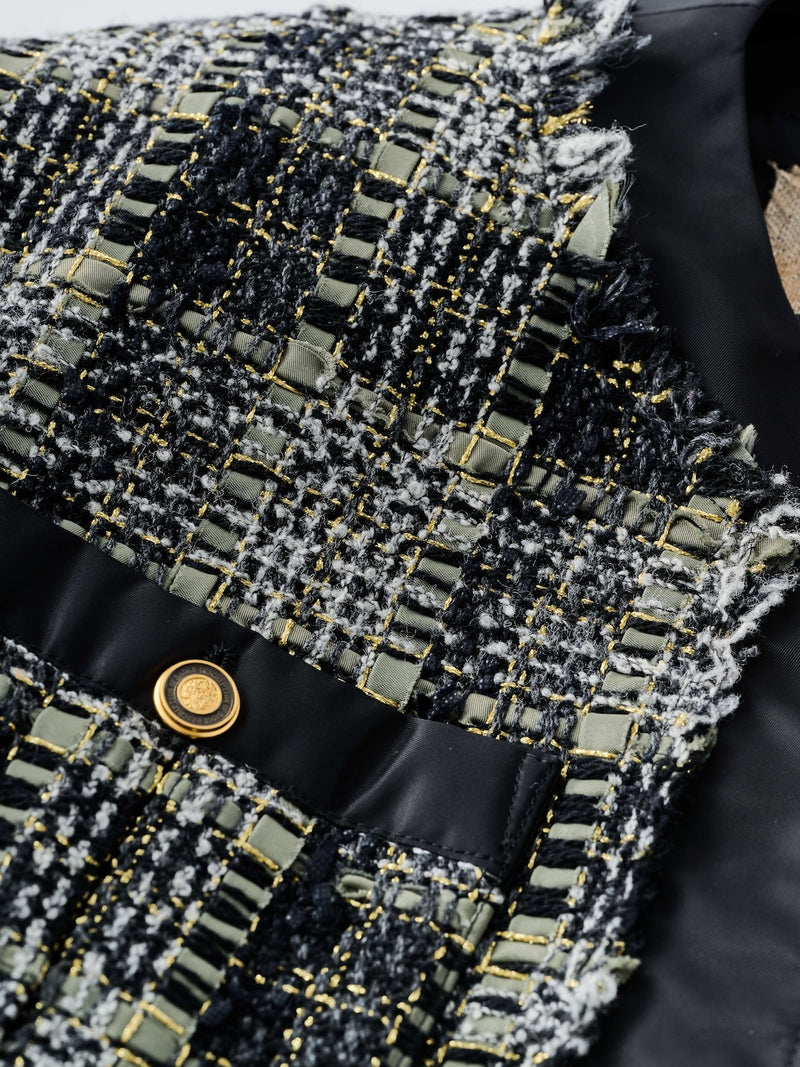 TWEED BOMBER JACKET  ツイードボンバージャケット ブルゾン