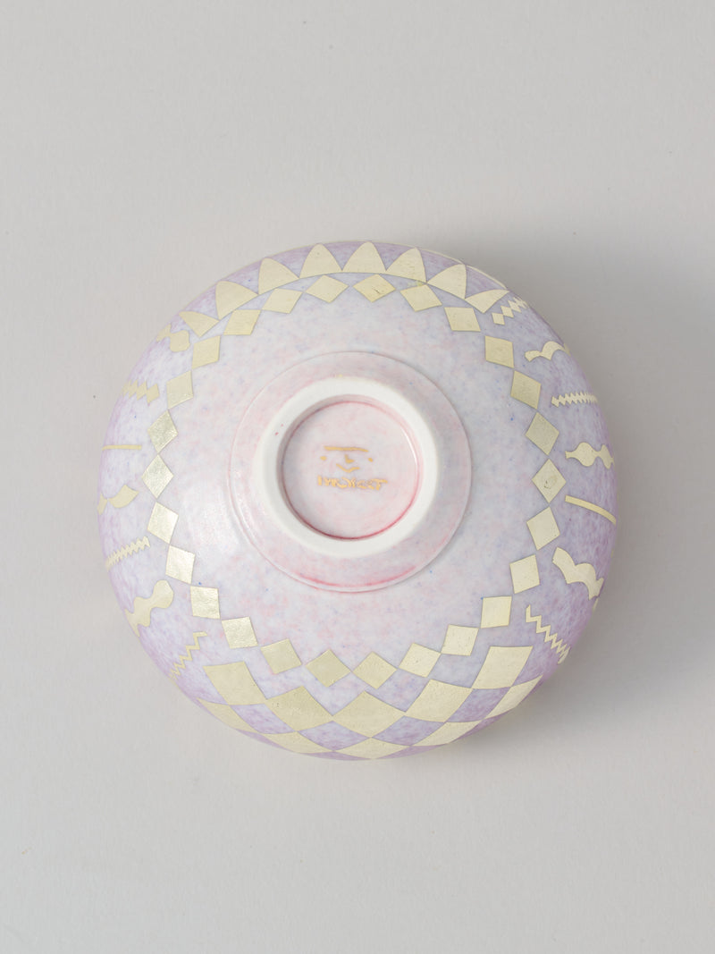 高橋朋子 茶碗《紫光彩盌 豊咲》（T2）木箱付き