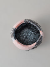 林友加 志野茶碗 A（ピンク濃グレー）木箱付き