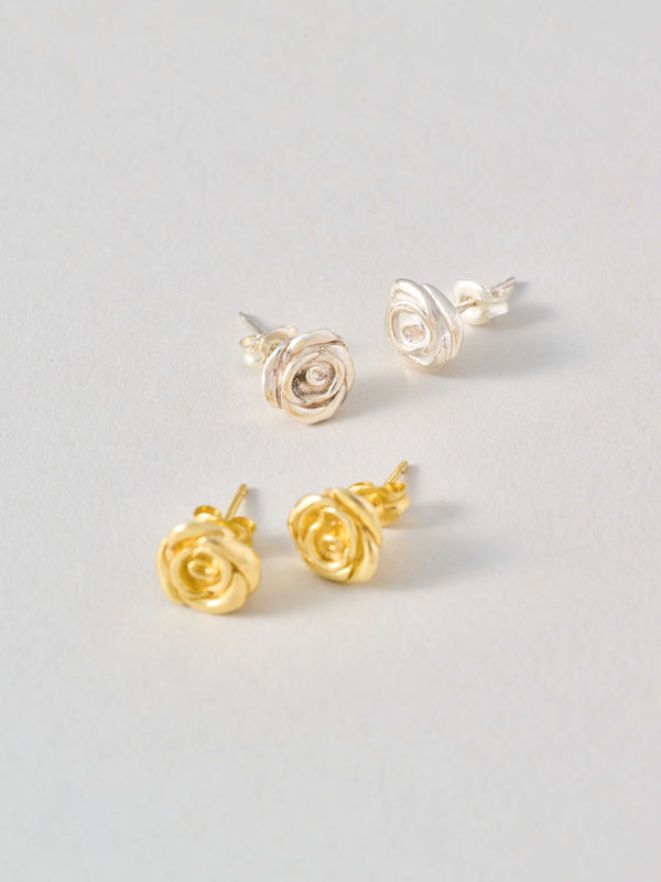 Rose Earring  バラモチーフ ピアス silver / gold