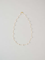 Long Pearl Chain Necklace  ロング パール チェーン ネックレス Silver/Gold