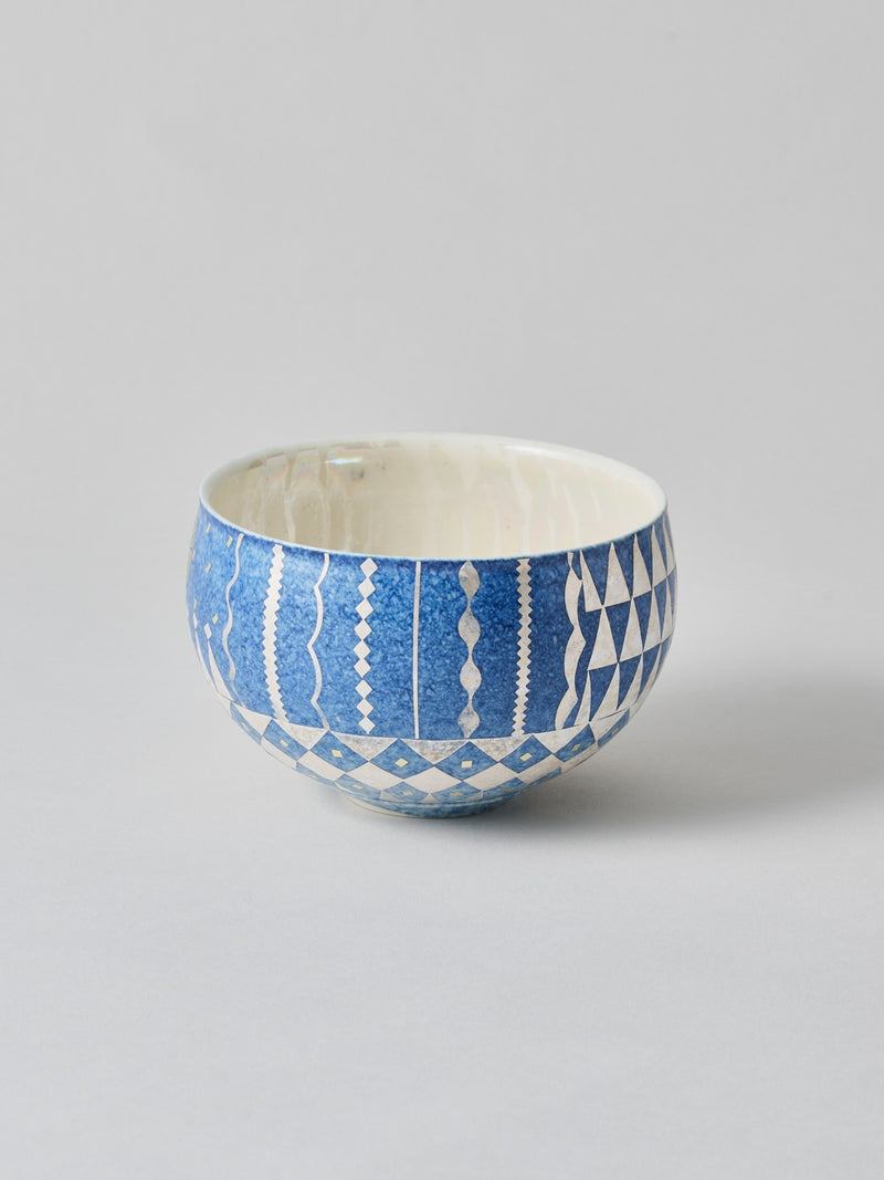 高橋朋子 茶碗《蒼光彩盌　澄月》木箱付き（T13）
