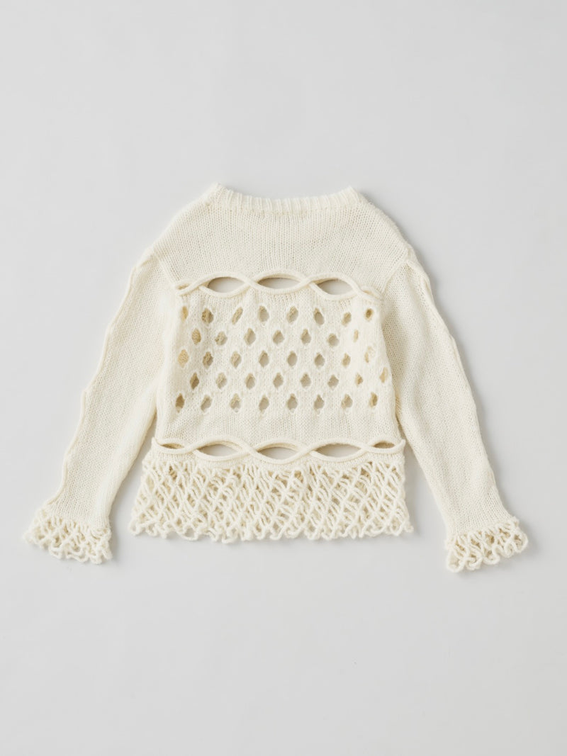 Cable&Dot Mohair Sweater  ケーブル＆ドットモヘアセーター