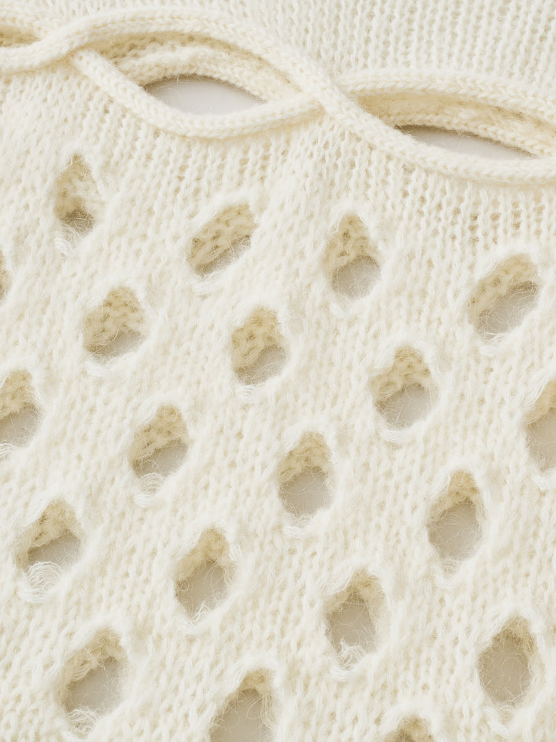Cable&Dot Mohair Sweater  ケーブル＆ドットモヘアセーター