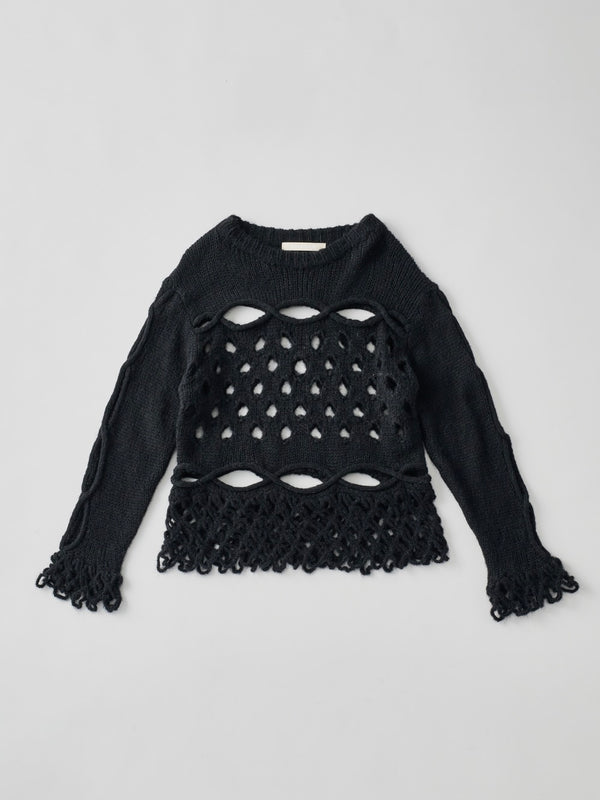 Cable&Dot Mohair Sweater  ケーブル＆ドットモヘアセーター