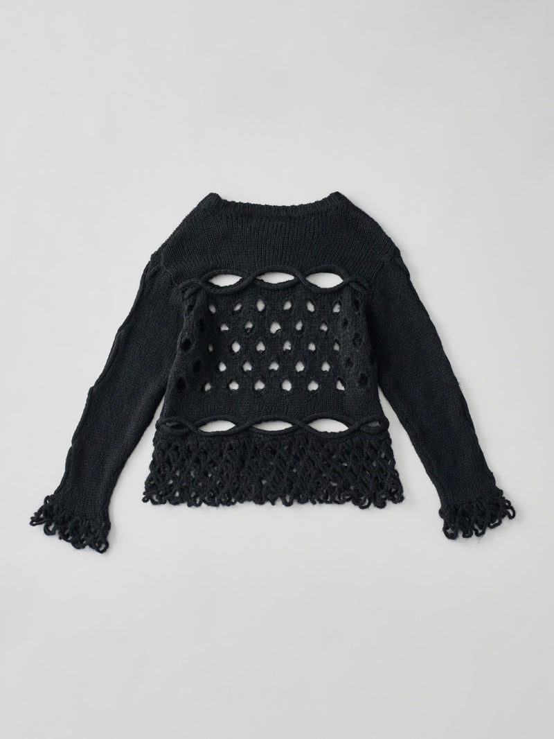 Cable&Dot Mohair Sweater  ケーブル＆ドットモヘアセーター