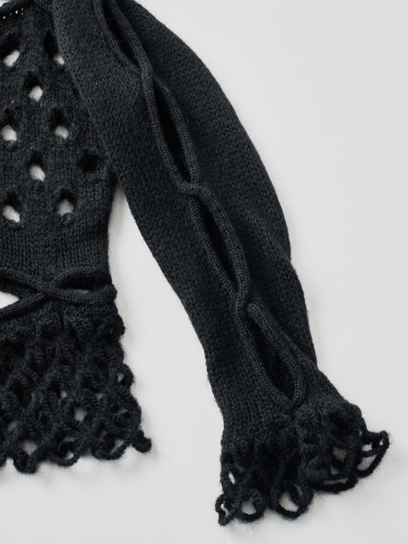 Cable&Dot Mohair Sweater  ケーブル＆ドットモヘアセーター