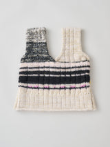 Handmade Knit Vest ハンドメイドニットベスト（ネックウェア付き）