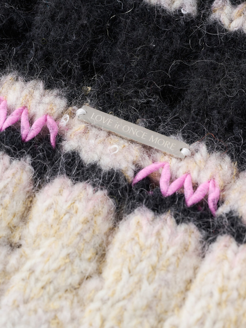 Handmade Knit Vest ハンドメイドニットベスト（ネックウェア付き）