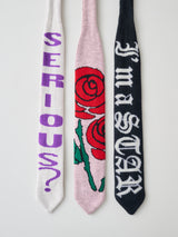 JAQUARD KNIT TIE  ジャカードニットタイ OFF WHITE