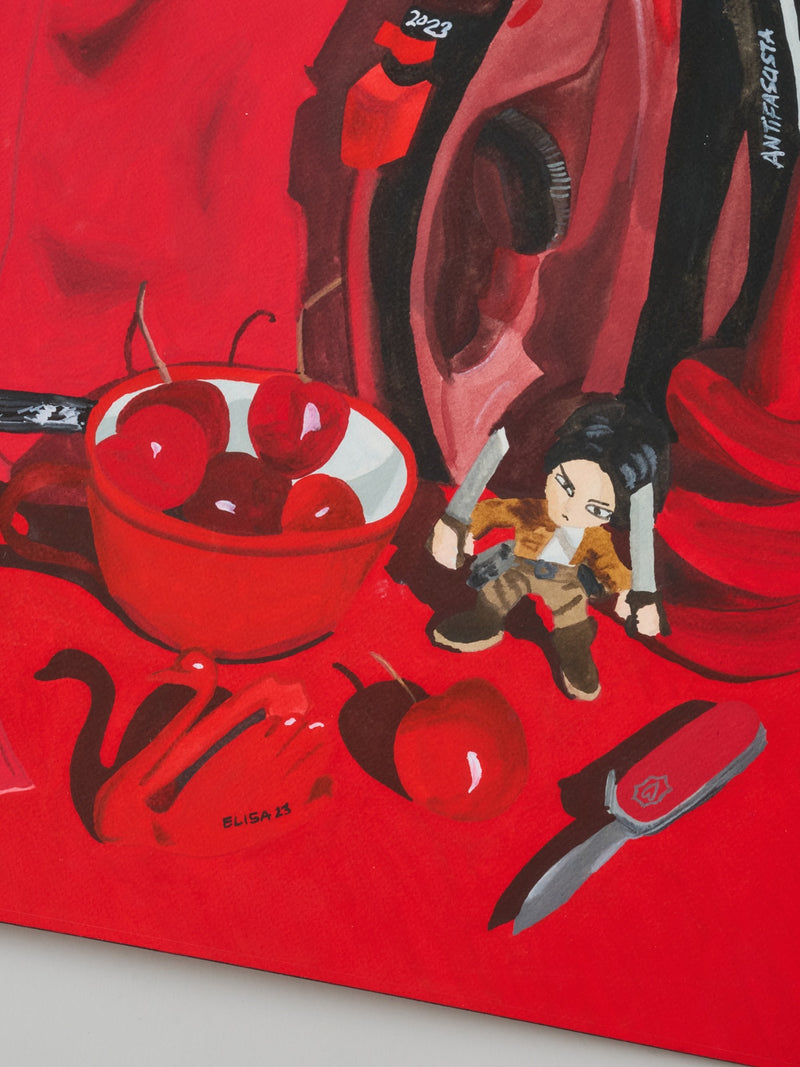 ELISA ALCALDE｜アート 原画《mujer chilena / チリ人女性》 – Numero