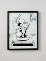 WOWs（ワウ）ペインティング原画《民衆の華》木製額付き