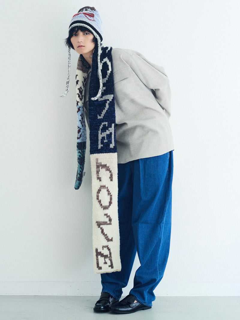 Handmade Knit Scarf ハンドメイドニットスカーフ（マフラー）