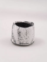 林友加 志野茶碗 （黒グレー）木箱付き 3