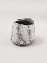 林友加 志野茶碗 （黒グレー）木箱付き 3